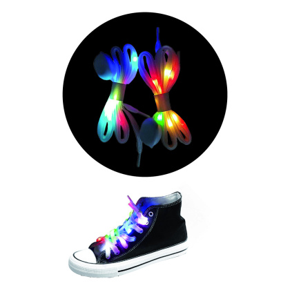 LED svítící tkaničky  pětibarevné